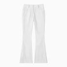 White pants on a white background